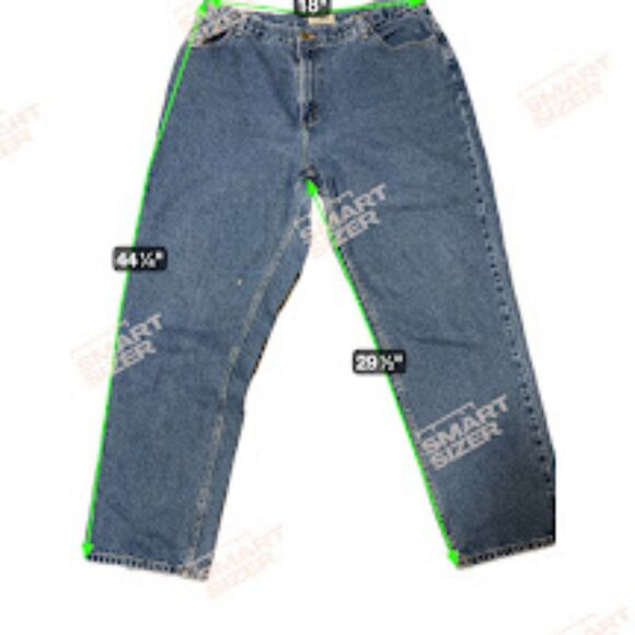 L.L. Bean Jeans 20 M/T Blue Denim Straight Leg 100% Cotton Tall Gorpcore - Picture 4 of 5